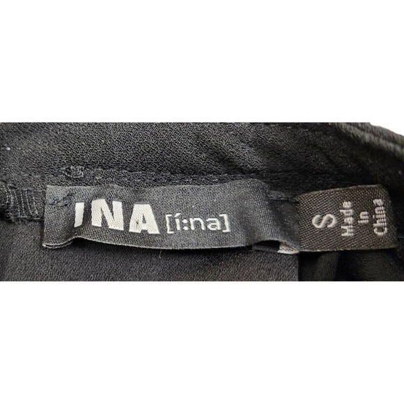 INA (I:na) Small Black Ruffle‎ Sleeve Dress - Picture 3 of 5